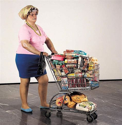 duane hanson supermarket lady sculpture.